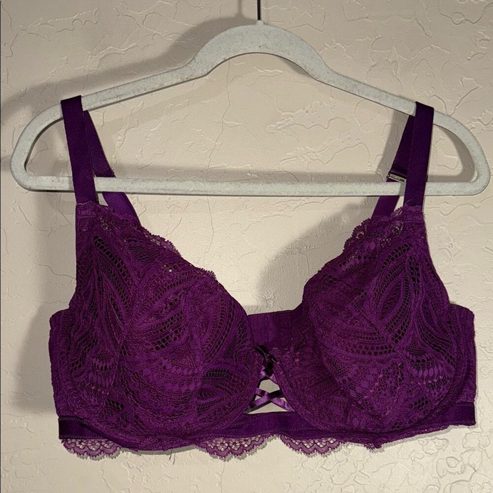 Cacique Deep Purple Lace Bra 42ddd